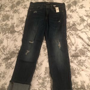 Cropped skinny mid rise jeans - brand new